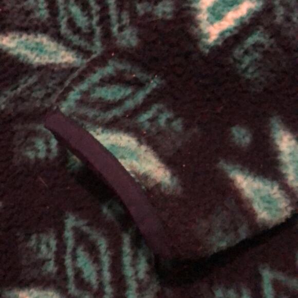 Lands' End Black and Green Teddy Jacket - Picture 4 of 7